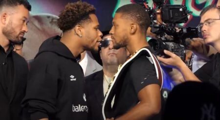 Haney Overmatched Physically by Norman Jr.? Press Conference Shove Reveals Power Discrepancy f