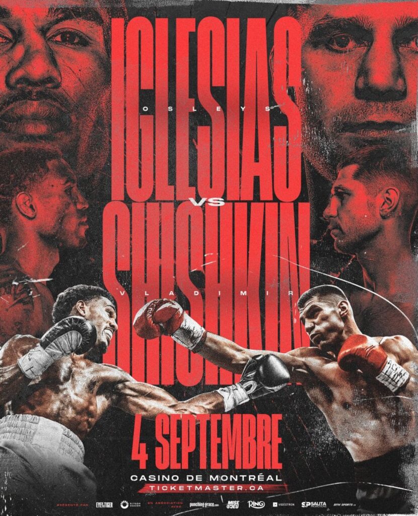 IBF Eliminator: Iglesias vs. Shishkin, 168, Sept 4, Montreal