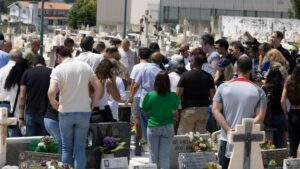 Police swoop on Diogo Jota funeral over crowds of mourners taking photos of tragic star’s grave