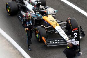 Frustrated Piastri bites his tongue after penalty costs him British GP victory