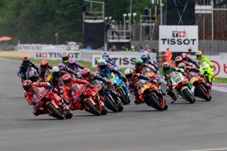 Marc Marquez wins sprint despite tyre pressure issues  