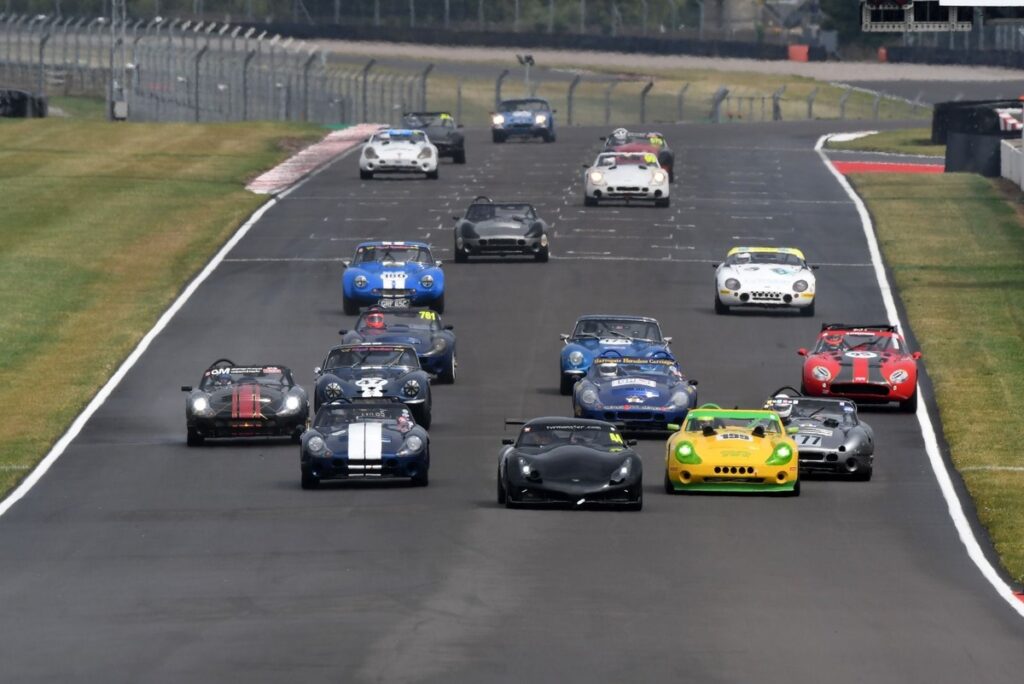 Reuben stars in a Griffith in special TVR anniversary race at Donington Park