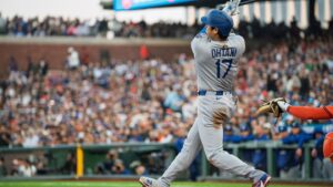 Shohei Ohtani crushes 32nd home run of season into San Francisco’s McCovey Cove