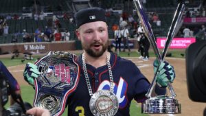 Seattle’s Cal Raleigh becomes first catcher and switch-hitter to win Home Run Derby