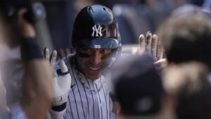 Aaron Judge becomes fastest to 350 homers, doing so in 1,088 games, bettering Mark McGwire’s 1,280