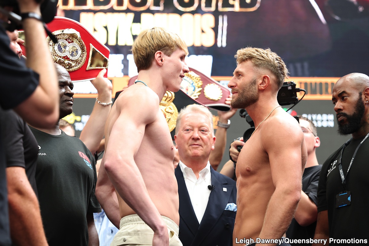 Image: Oleksandr Usyk 227.3 vs. Daniel Dubois 243.8 - Official DAZN weigh-in Results