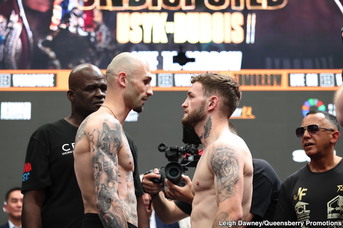 Image: Oleksandr Usyk 227.3 vs. Daniel Dubois 243.8 - Official DAZN weigh-in Results