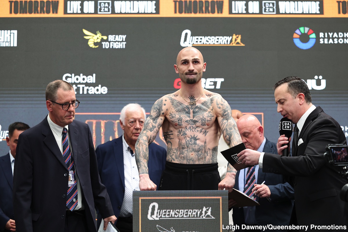 Image: Oleksandr Usyk 227.3 vs. Daniel Dubois 243.8 - Official DAZN weigh-in Results