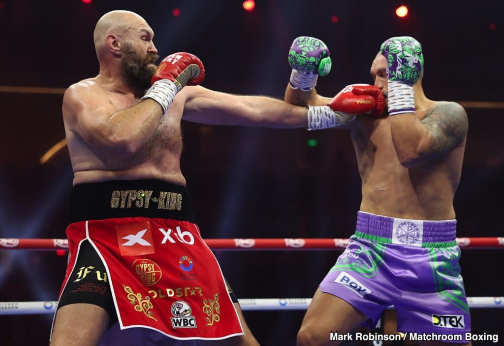 Tyson Fury: “If I come back, it’s for Usyk – and only in England.”