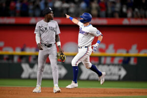 Yankees’ slide continues thanks to walk-off Rangers HR in extras; Aaron Judge back Tuesday