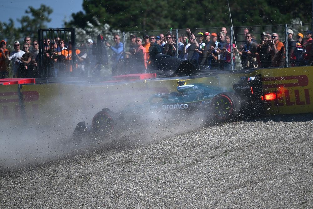 Lance Stroll, Aston Martin Racing crash