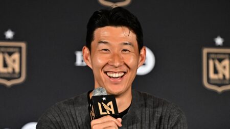 Awkward moment Son Heung-min nods politely as confused politician tells him to help USA WIN World Cup 2026