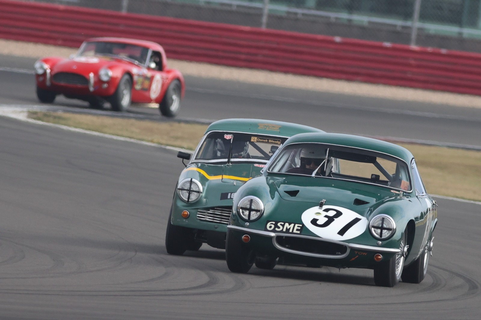 The win, but no trophy for Gans in the two-litre Lotus Elite.