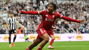 Newcastle 2 Liverpool 3: Rio Ngumoha, 16, scores 100th-minute winner to break ten-man Toon’s hearts in ‘Isak derby’