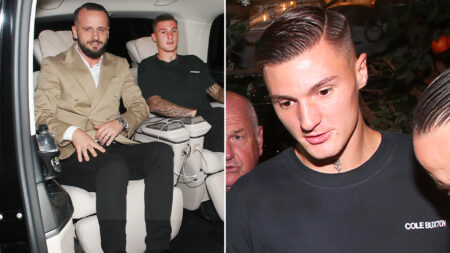 Benjamin Sesko soaks up new life in Manchester as Man Utd star eats out at popular footballer restaurant after unveiling