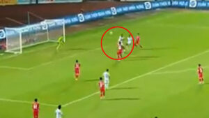 ‘World’s tallest footballer’ and English striker scores in incredible debut for Vietnamese team