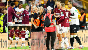 Jarrod Bowen pulled away from confronting West Ham fan moments after Hammers dumped out of Carabao Cup
