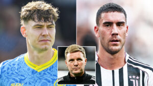 Newcastle favour Jorgen Strand Larsen transfer with Premier League clubs put off by Dusan Vlahovic’s wage demands