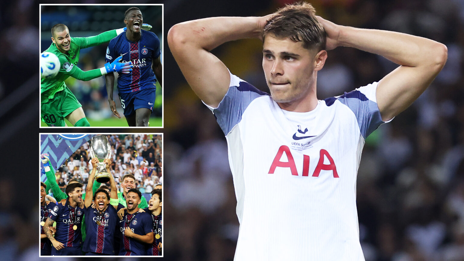 PSG 2 Tottenham 2 (4-3 pens): Heartbreak for Spurs as furious late comeback denies them second trophy in 84 days