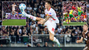 Benjamin Sesko boasts Cristiano Ronaldo-esque leap set to strike fear in Premier League defenders upon Man Utd move