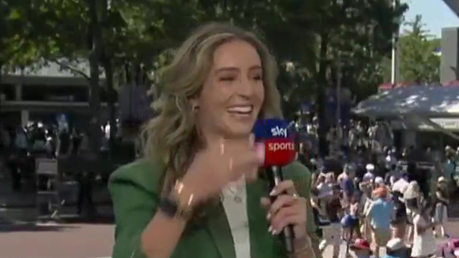 Former British star Laura Robson in painfully awkward live TV blunder at US Open alongside Martina Navratilova