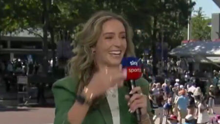 Former British star Laura Robson in painfully awkward live TV blunder at US Open alongside Martina Navratilova