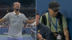 Photographer at centre of Daniil Medvedev US Open meltdown calls in LAWYERS over ‘lynching’