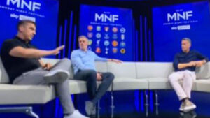 Gary Neville abruptly tells Sky Sports presenter ‘let’s ignore that’ and ‘I don’t want to go into it’ live on MNF