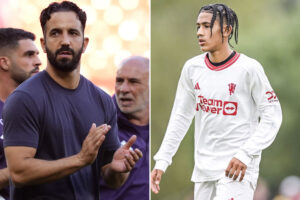 Ruben Amorim calling up Man Utd wonderkid, 14, to first-team training despite being too young for FA Youth Cup