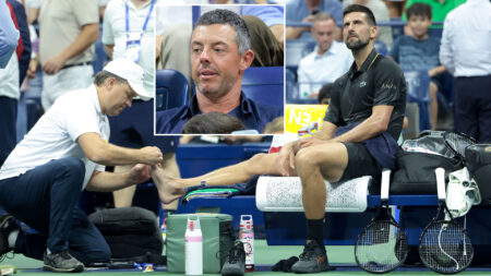 ‘Not an issue’ – Novak Djokovic plays down horror foot injury after it’s spotted by TV cameras during US Open win