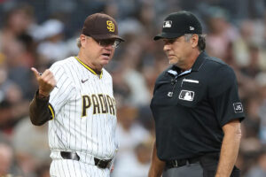 Padres manager Mike Shildt ejected after fan interference call overturns Xander Bogaerts home run in loss to Giants