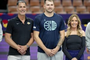 Lakers brass supports Luka Doncic at EuroBasket 2025 by traveling to Poland to watch