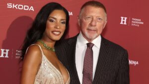 Boris Becker treads red carpet with glamorous wife 23 years his junior who’s pregnant with tennis legend’s fifth child
