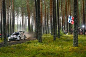 Rovanpera shines in changeable weather as Tanak hits trouble