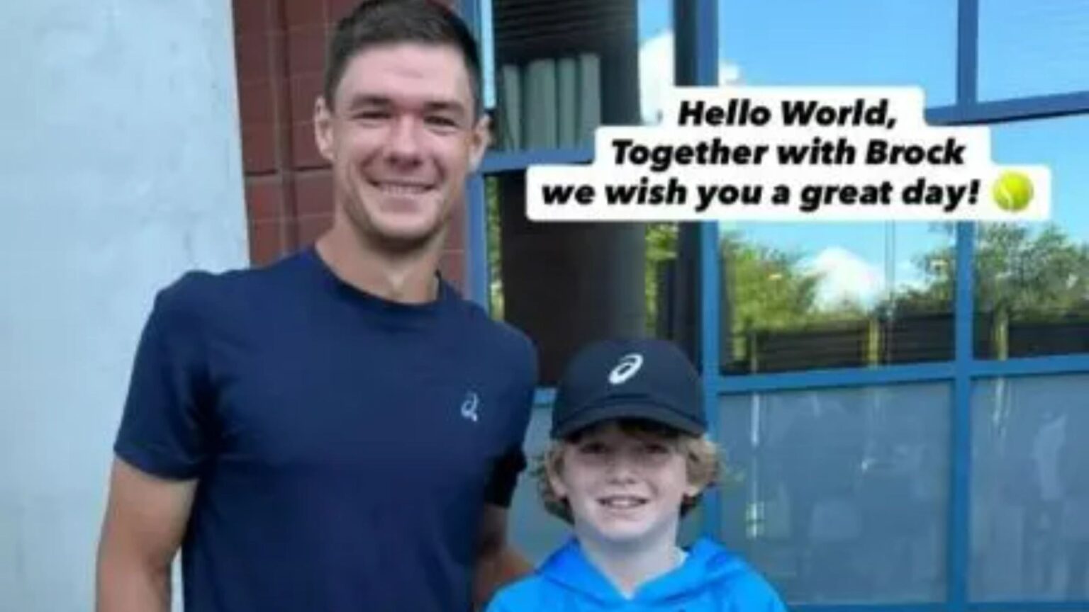 US Open kid who was left devastated when signed cap was snatched by disgraceful fan reunited with tennis star