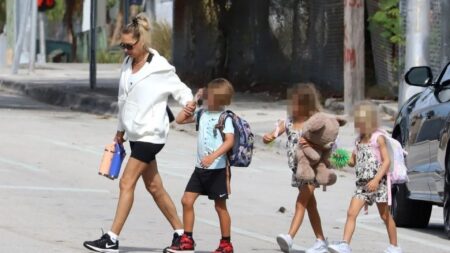 Reclusive tennis icon Anna Kournikova is unrecognisable in rare sighting as a devoted mum after wheelchair health fears