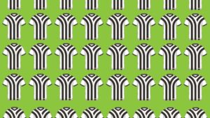 Only those with 20/20 vision & the eyes of a referee can solve this baffling optical illusion in under 50 seconds