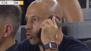 Ex-Liverpool star Javier Mascherano forced to manage Inter Miami on his PHONE from stands after being sent off