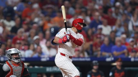 How many Schwarbombs can Kyle Schwarber hit? 50? 60? Phillies slugger on-team record HR pace