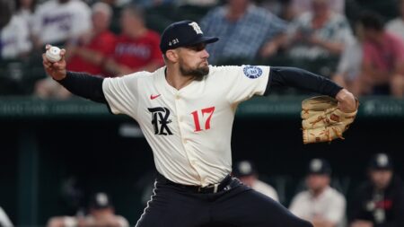Rangers pitcher Nathan Eovaldi’s career-best season likely over because of rotator cuff strain