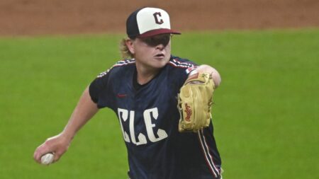 Guardians reliever Nic Enright, battling lymphoma, earns emotional first save