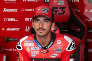 How far has Bagnaia fallen behind compared to last year in MotoGP?