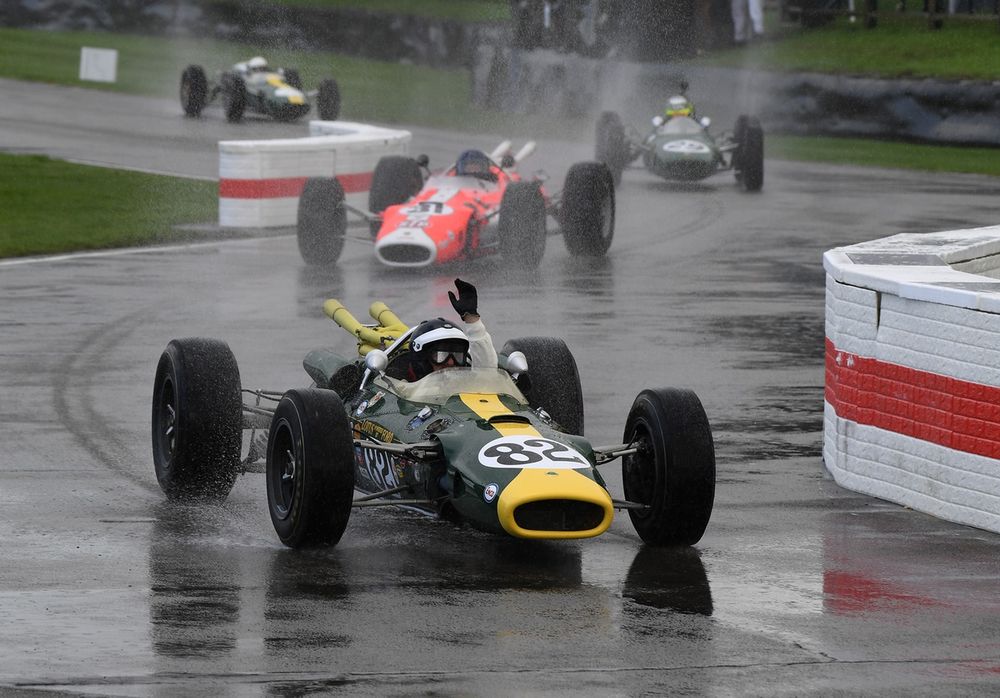 Goodwood Revival track action 