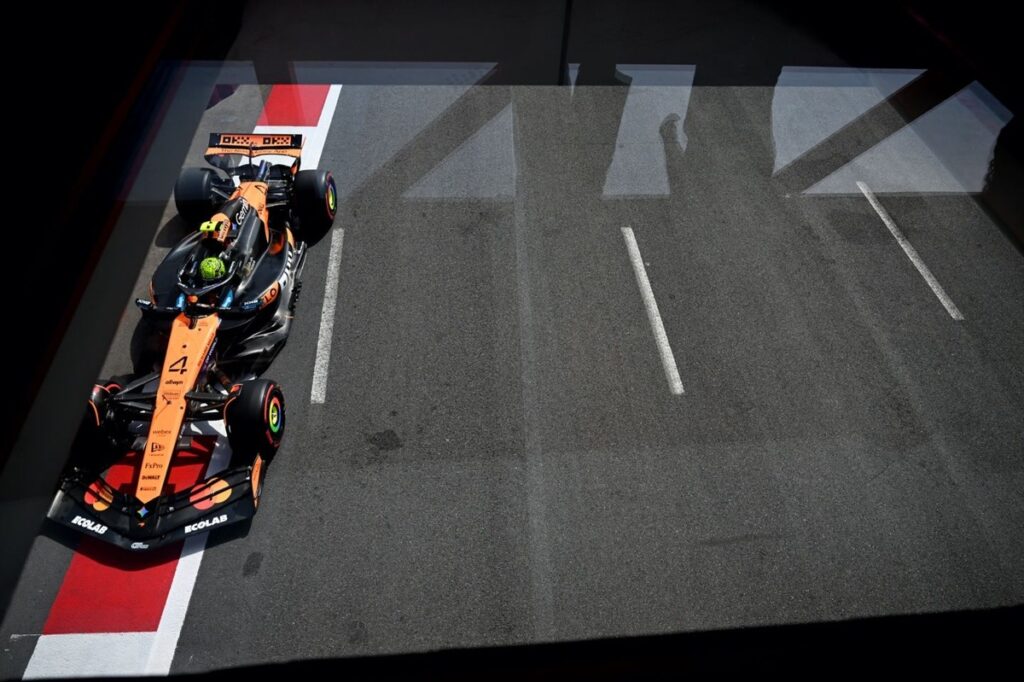 Norris quickest in windy FP3 from Verstappen and Piastri