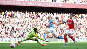 Arsenal vs Man City LIVE SCORE: Premier League updates as Haaland fires visitors ahead in blockbuster clash