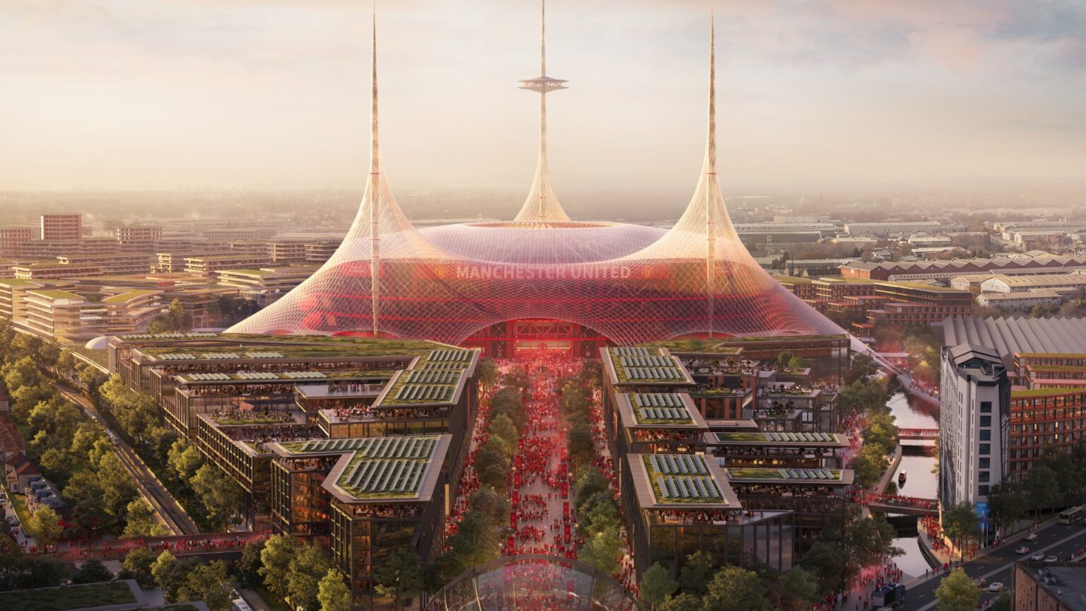 ‘Incredible’ – Architect behind £2bn Man Utd stadium opens up on masterplan for 100,000 seat ‘Wembley of the North’
