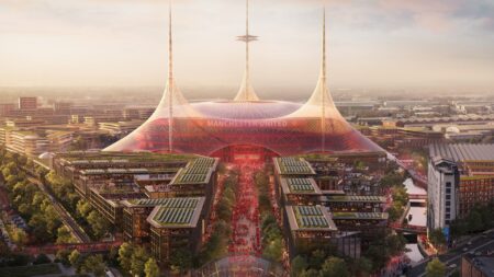 ‘Incredible’ – Architect behind £2bn Man Utd stadium opens up on masterplan for 100,000 seat ‘Wembley of the North’