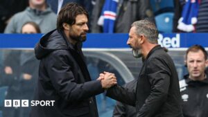 Rangers: Hearts’ Derek McInnes has ’empathy’ for ‘fine man, fine manager’ Russell Martin