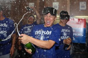 Dodgers defeat Diamondbacks to clinch their 12th NL West title in 13 seasons