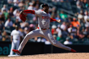 Aroldis Chapman gives up first hit since July 23, Red Sox fall short of sweep against Athletics
